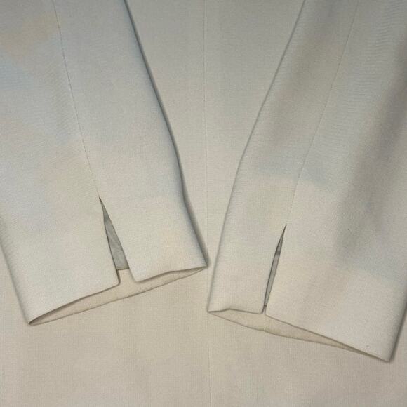 Linda Allard Ellen Tracy 100% Silk Tan Blazer Women’s 8 Classic Style - Picture 8 of 9